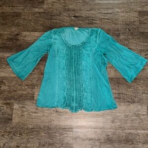 Greenish/Teal top